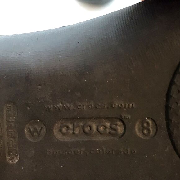 Crocs Farrah Peep Toe Slingback Ballet Flat Women's 8 Black Slip On Comfort Shoe - Picture 9 of 10